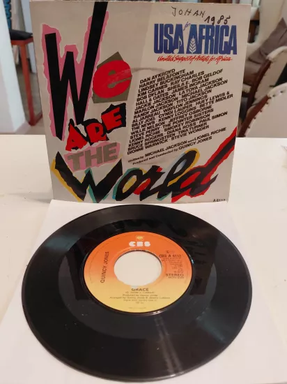USA For Africa – We Are The World - 1985 Hollanda Basım 45’lik Plak
