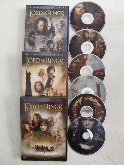 Yüzüklerin Efendisi - (3 Film ) - 6xDVD /1. Bölge-Türkçe altyazı yoktur.
