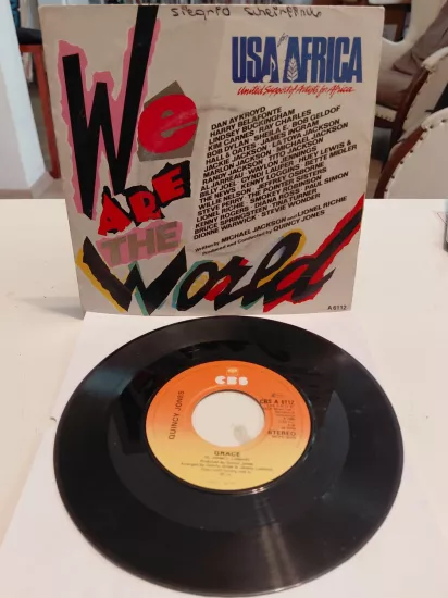 USA For Africa – We Are The World - 1985 Hollanda Basım 45’lik Plak