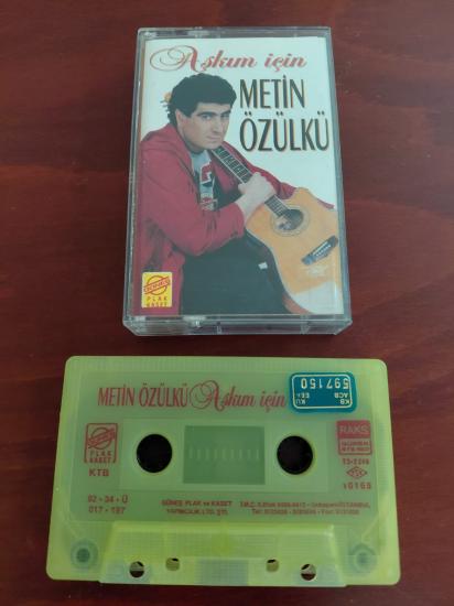 Metin Özülkü ‎–  Aşkım İçin  - 1992 Türkiye Basım Kaset Albüm
