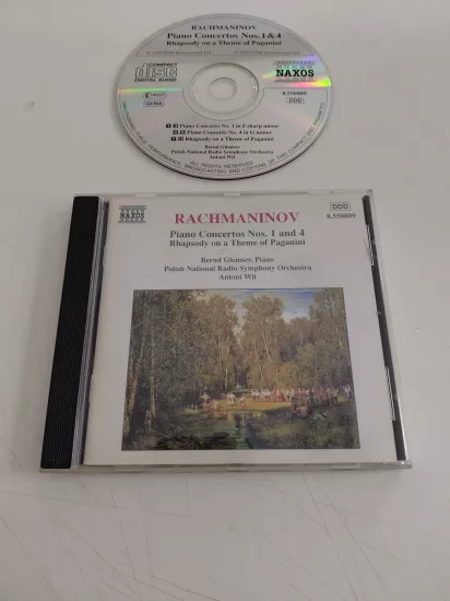 Rachmaninov  –  Piano Concertos Nos. 1 And 4 / Rhapsody On A Theme Of Paganini  – 1998 Almanya Basım - CD Albüm