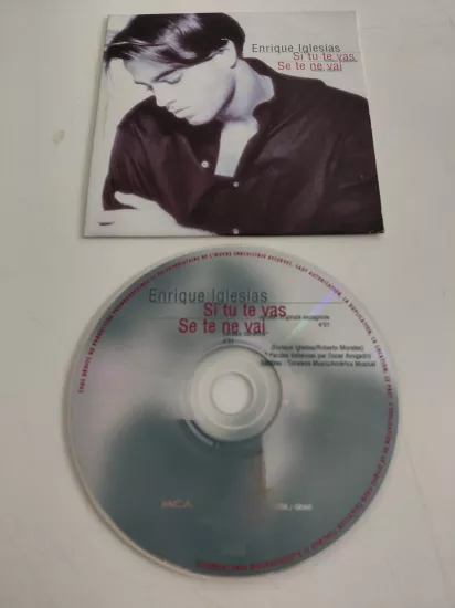 Enrique Iglesias – Si Tu Te Vas / Se Te Ne Vai -  1996  Fransa Basım - CD Single