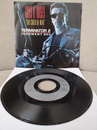 Guns N’ Roses  – You Could Be Mine From Terminator 2 - Judgment Day -  1991  Fransa Basım 45 lik Plak