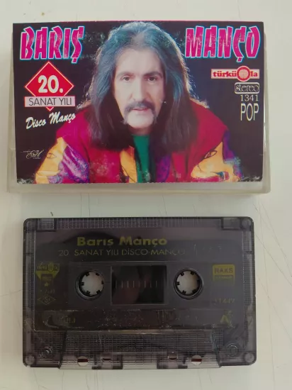 Barış Manço ‎ 20. Sanat Yılı Disco Manço - 1992 Türkiye Basım Kaset Albüm - Türküola 2.el