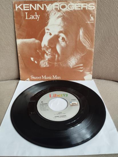 KENNY ROGERS - LADY - 1980 HOLLANDA BASIM 45 LİK PLAK