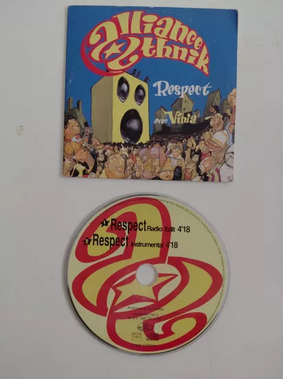 Alliance Ethnik Avec Vinia  –  Respect -  1995  Avrupa Basım -  CD, Single  /Hip Hop