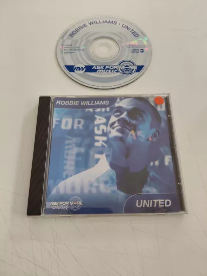 Robbie Williams  – United – 2000 Avrupa Basım - CD /CD-ROM Single /Promo