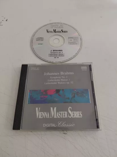 Johannes Brahms – Symphony No. 2 / Liebeslieder-Walzer =  Op. 52 - 1992 Avrupa Basım CD Albüm
