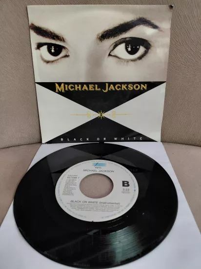 Michael Jackson  – Black Or White - 1991  İngiltere Basım  45lik Plak