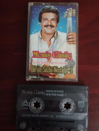 Muğlalı Memiş Günüç - Merhaba Meyhaneci -  1996 Türkiye Basım  Kaset Albüm