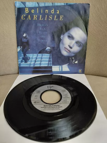 Belinda Carlisle – Heaven Is A Place On Earth - 1987 Almanya  Basım 45’lik Plak