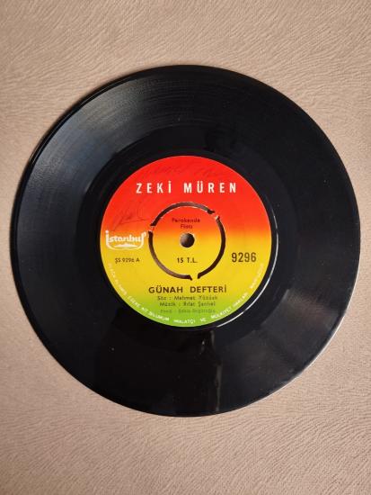 Zeki Müren – Günah Defteri / Hasret Ateşi - Türkiye Basım 45 Lik Plak