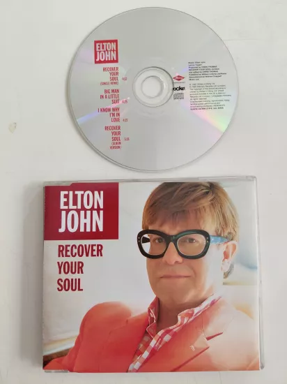 Elton John  – Recover Your Soul -  1997 İngiltere Basım - CD, Single