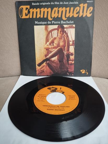 PIERRE BACHELET -  EMMANUELLE SOUNDTRACK - 1974 FRANSA BASIM 45 LİK PLAK