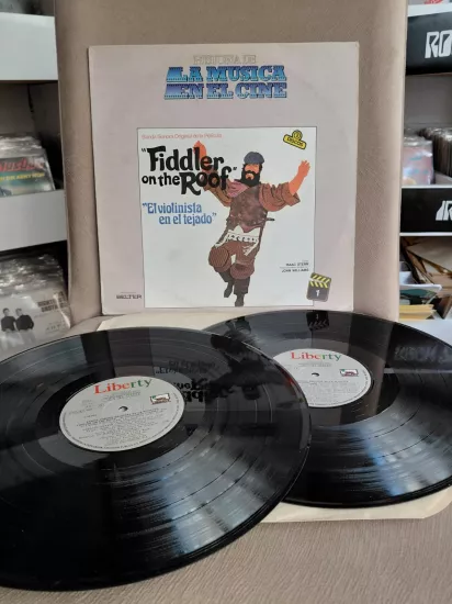 FIDDLER ON THE ROOF / Damdaki Kemancı - Soundtrack  1982 İspanya Basım Double LP Plak