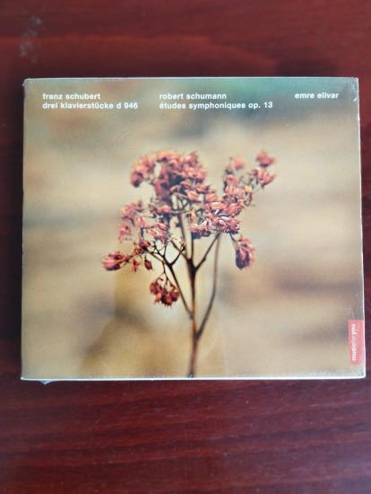 Schubert/ Schumann: Drei Klavierstücke D. 946/ Etudes Symphonique op. 13 - CD Emre Elivar  - Avrupa Basım CD  Albüm /Ambalajlı