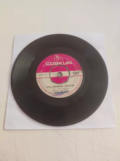 Suat Sayın – İntizar / Kollarında Öleyim  - 1973 Türkiye Basım 45lik Plak/Kapaksız