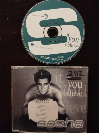Sasha – If You Believe - 1998 Avrupa Basım 2. El  CD, Maxi-Single