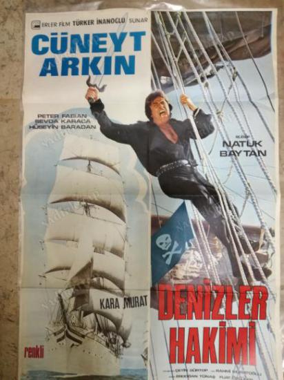 DENİZLER HAKİMİ-CÜNEYT ARKIN AFİŞ