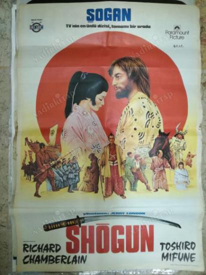 SHOGUN (ŞOGAN)  FİLM AFİŞİ  RICHARD CHAMBERLAIN