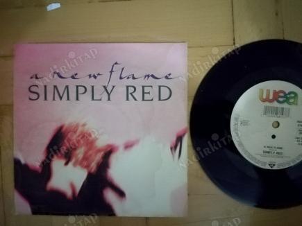 SIMPLY RED - A NEW FLAME - 1989 ALMANYA BASIM 45 LİK PLAK