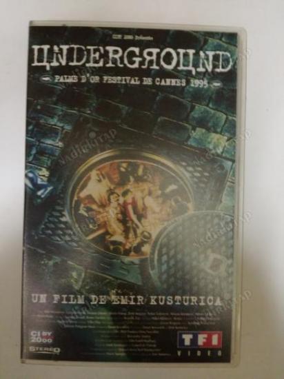 VHS VİDEO-UNDERGROUND(EMIR KUSTURICA) 1995 ORJİNAL FRANSA BASIM FRANSIZCA 2 SAAT 45 DAKİKA