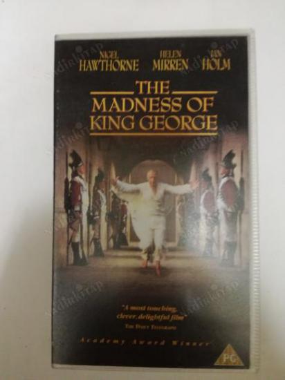 VHS VİDEO-MADNESS OF KING GEORGE ORJİNAL 1994 İNGİLTERE BASIM İNGİLİZCE 106 DAKİKA