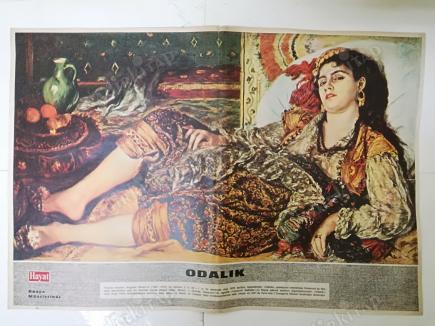 RENOIR-ODALIK TABLO POSTER 34X50 CM BOYUTLARINDA