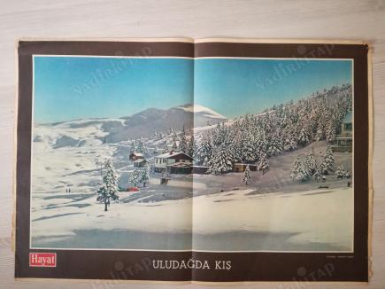 ULUDAĞ’DA KIŞ 1970 LER-HAYAT DERGİSİ ORTA SAYFASI