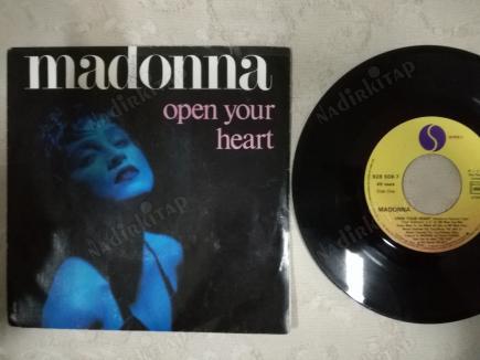MADONNA - OPEN YOUR HEART - 1986 FRANSA BASIM 45 LİK PLAK