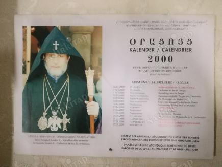 ERMENİCE 2000 YILI TAKVİMİ-ANİ HARABELERİ VE İÇİNDEKİ KİLİSELERİN RESİMLERİNİ İÇERİR