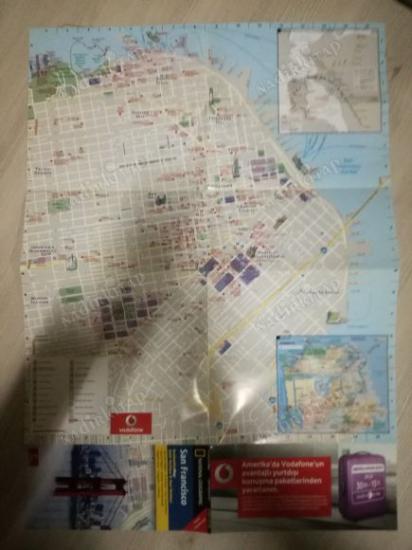 SAN FRANCISCO  ŞEHİR HARİTASI VE GEZİ REHBERİ-National Geographic 45x62 CM Boyutlarında