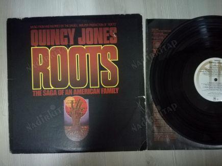 ROOTS (THE SAGA OF AN AMERICAN FAMILY) - KÖKLER DİZİSİ MÜZİKLERİ-QUNCY JONES-1977 USA BASIM  LP ALBÜM ORJİNAL POSTERLİ