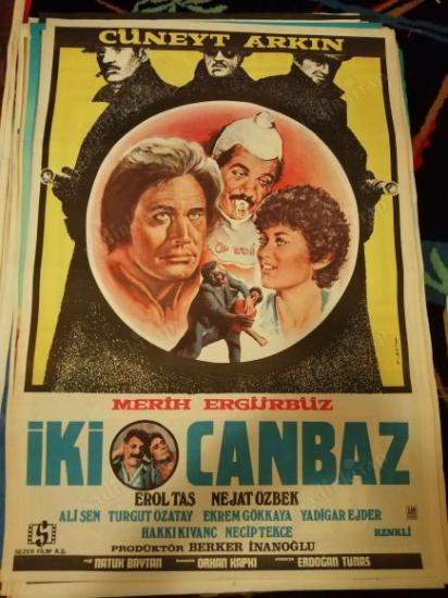 İKİ CANBAZ-CÜNEYT ARKIN /EROL TAŞ-FİLM AFİŞİ