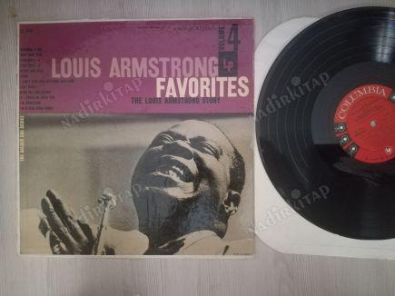 LOUIS ARMSTRONG - LOUIS ARMSTRONG FAVORITES VOLUME IV - 1956 USA BASIM LP ALBÜM-33 LÜK PLAK