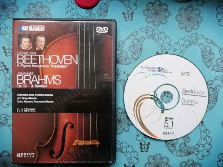 DVD KLASİKLER-3. BEETHOVEN 5. PİYANO KONÇERTOSU/BRAHMS 3. SENFONİ  -MÜZİK  DVD -146 DAKİKA