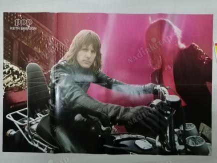 POSTER(Pop Dergisi)-KEITH EMERSON/Arkası:SLADE-56X84 CM BOYUTLARINDA