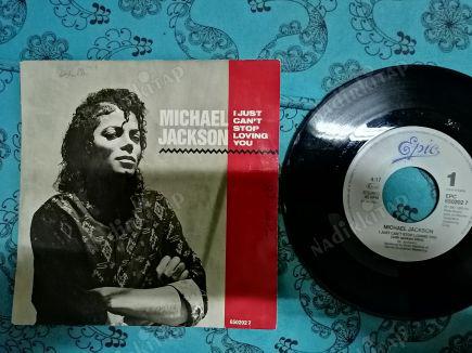 MICHAEL JACKSON - I JUST CAN’T STOP LOVING YOU - 1982 HOLLANDA BASIM 45 LİK PLAK