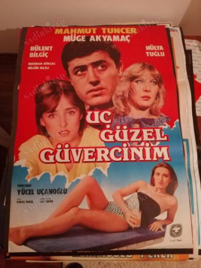 ÜÇ GÜZEL GÜVERCİNİM - MAHMUT TUNCER - 70X100 CM EBATLARINDA FİLM AFİŞİ