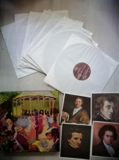 THE WORLD OF LIGHT MUSIC -1966 İNGİLTERE   BASIM - 10  LP LİK BOX SET