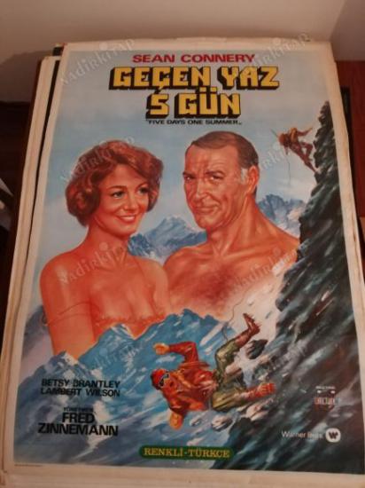 GEÇEN YAZ 5 GÜN - SEAN CONNERY   - 70X100 CM EBATLARINDA  FİLM AFİŞİ