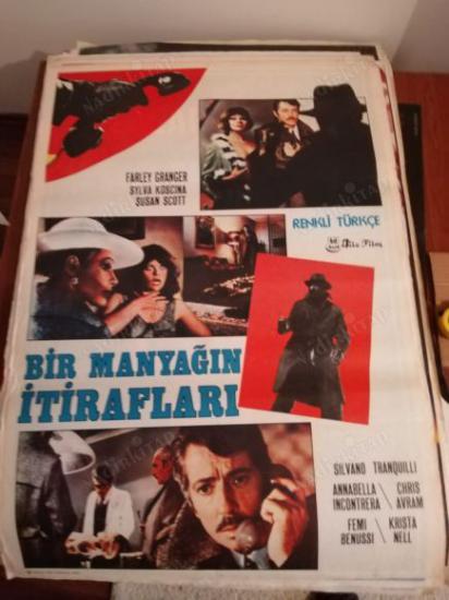 BİR MANYAĞIN İTİRAFLARI - 70X100 CM EBATLARINDA FİLM AFİŞİ