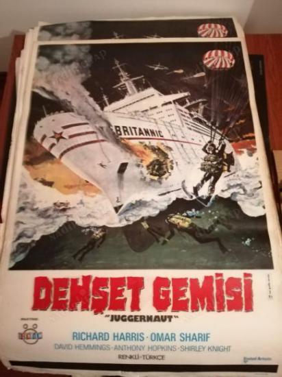 JUGGERNAUT - DEHŞET GEMİSİ - OMAR SHERIF - ANTHONY HOPKINS  - 70X100 CM EBATLARINDA FİLM AFİŞİ