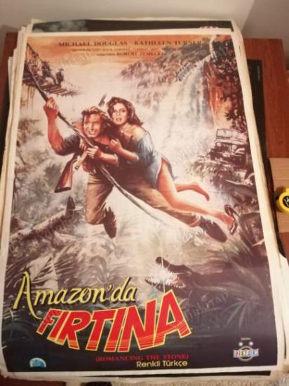AMAZONDA FIRTINA - MICHAEL DOUGLES  - 70X100 CM EBATLARINDA FİLM AFİŞİ