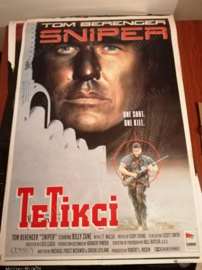 SNIPER - TETİKÇİ - TOM BERENGER  - 70X100 CM EBATLARINDA FİLM AFİŞİ