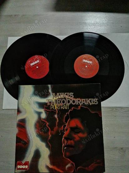 MIKIS THEODORAKIS  - PORTRAIT - 1974 ALMANYA BASKI DOUBLE LP ALBÜM  33 LÜK DÖNEM PLAK
