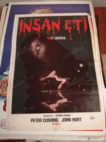 THE GHOUL (İNSAN ETİ ) -  PETER CUSHING , JOHN HURT 57X81CM EBATLARINDA FİLM AFİŞİ