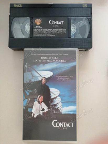 VHS VİDEO - CONTACT -  JODIE FOSTER - 1998 TÜRKİYE (RAKS)  BASIM TÜRKÇE