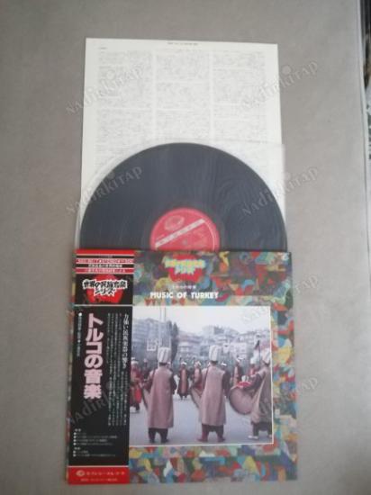 MUSIC OF TURKEY 1978  JAPON BASIM 33 LÜK LP  PLAK
