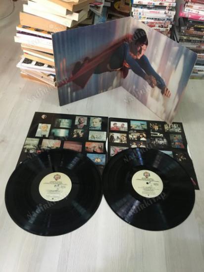 SUPERMAN - ORIGINAL SOUNDTRACK 1978 USA BASIM - AÇILIR KAPAK + DOUBLE 33 LÜK LP PLAK